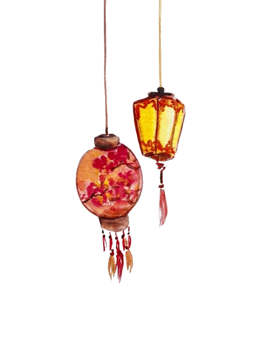 Hanging lanterns